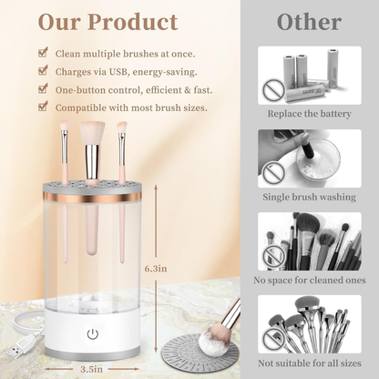 Elektrischer Make-up-Pinselreiniger mit USB-Anschluss