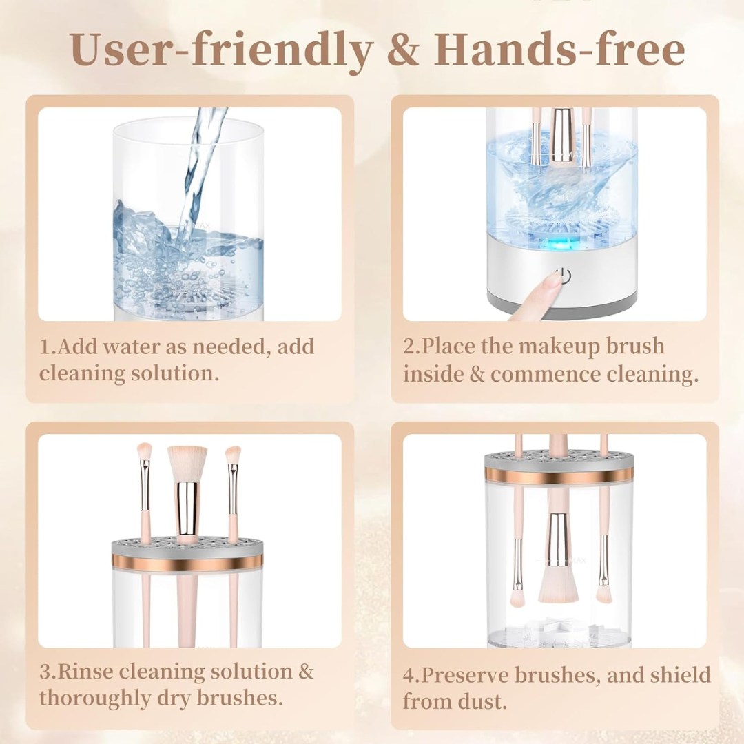 Elektrischer Make-up-Pinselreiniger mit USB-Anschluss